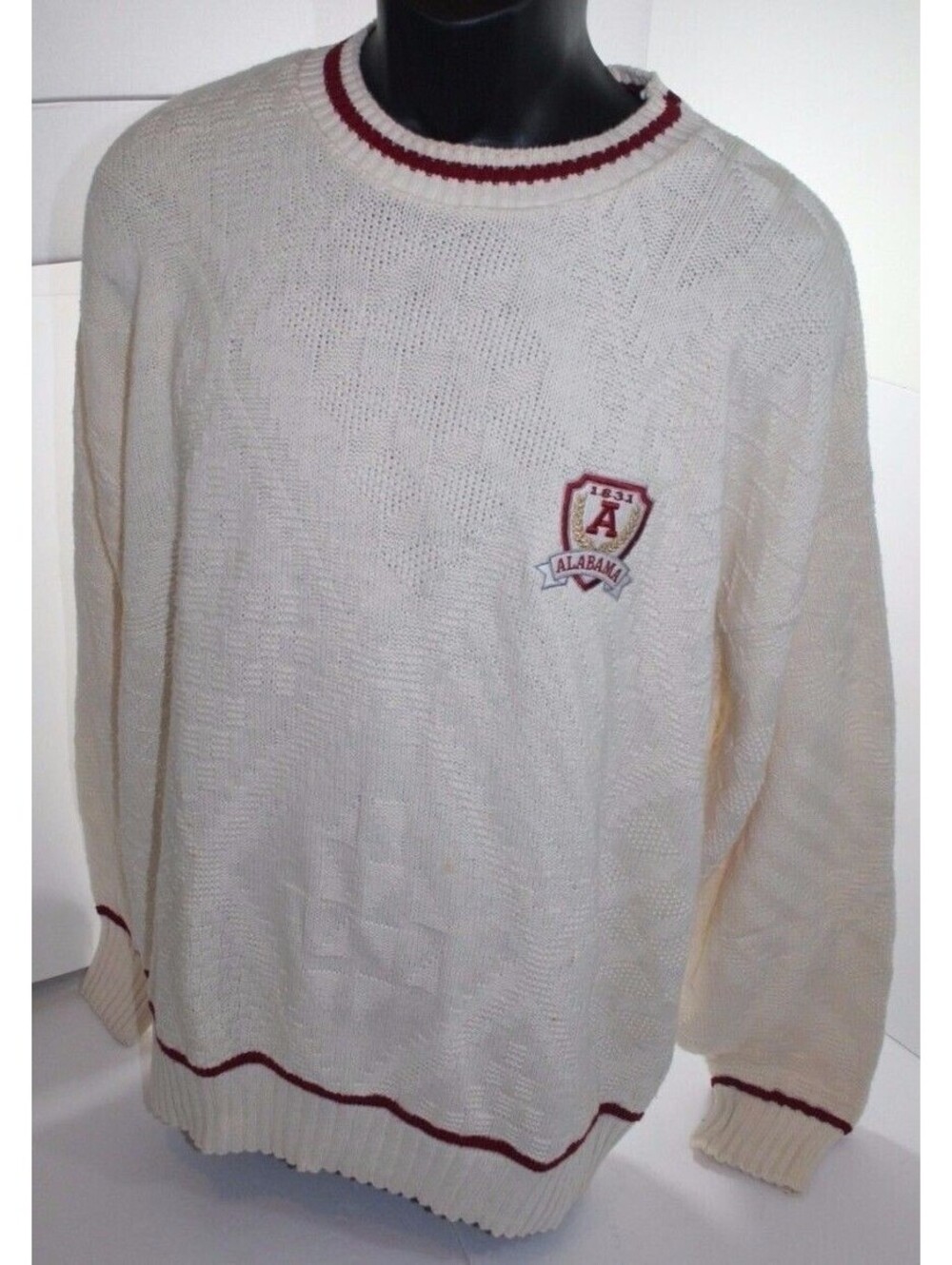 Vintage Alabama Crimson Tide Sweater XL Nutmeg Mills Made in USA! 1980s 1990s